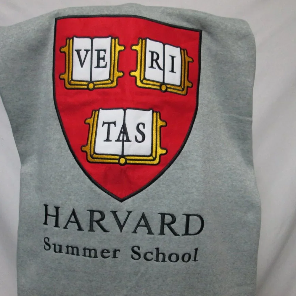 Logo Brands Harvard Summer School blanket Crest Shield knit 60